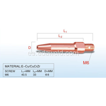 TOKINARC Tapering M6x40 Contact Tip